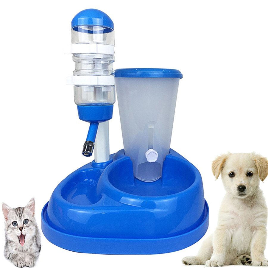 2-in-1 automatische voerbak voor huisdieren met grote capaciteit, drinkfontein voor huisdieren, voederfles voor katten, honden, voerbak, dispenser, product voor huisdieren